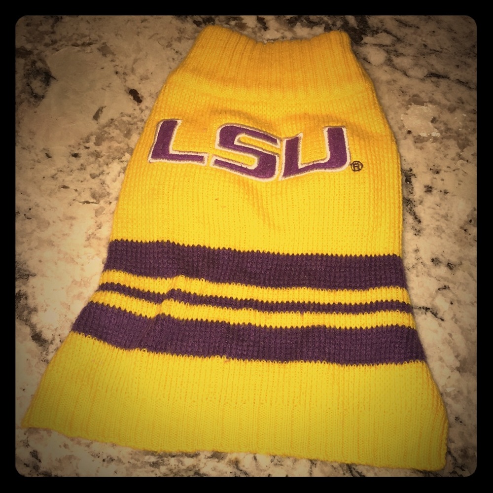 DOG SWEATER LSU